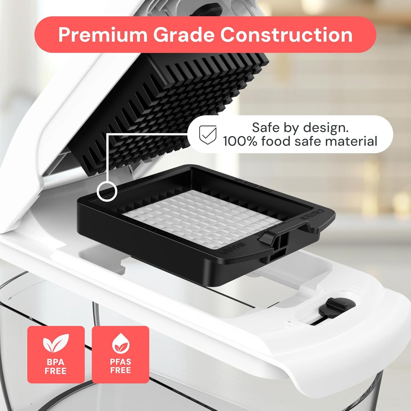 Fullstar The Original Pro Chopper - Vegetable Chopper and Spiralizer, Food Chopper with Container, Fruit Slicer, Kitchen Gadgets & Gifts, Home Essentials (4 in 1, White)